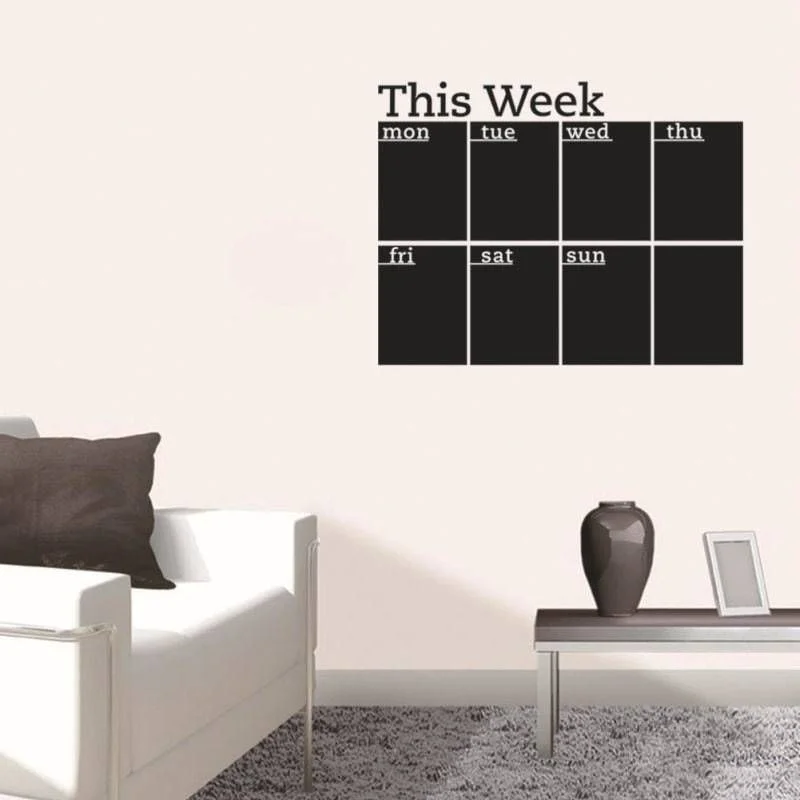Планировщик недели "This Week", самоклеящийся, черный