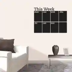 Планировщик недели "This Week", самоклеящийся, черный