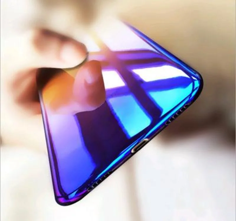 Стильный чехол с градиентным цветом для iPhone и Samsung