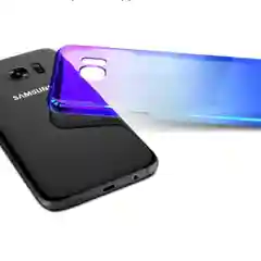 Стильный чехол с градиентным цветом для iPhone и Samsung
