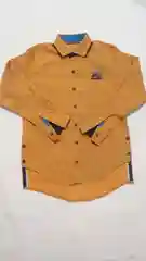 Желтый рубашка в горошек