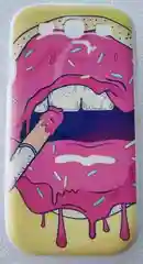 Багровый чехол-накладка для Samsung Galaxy S3 (GT-i9300)